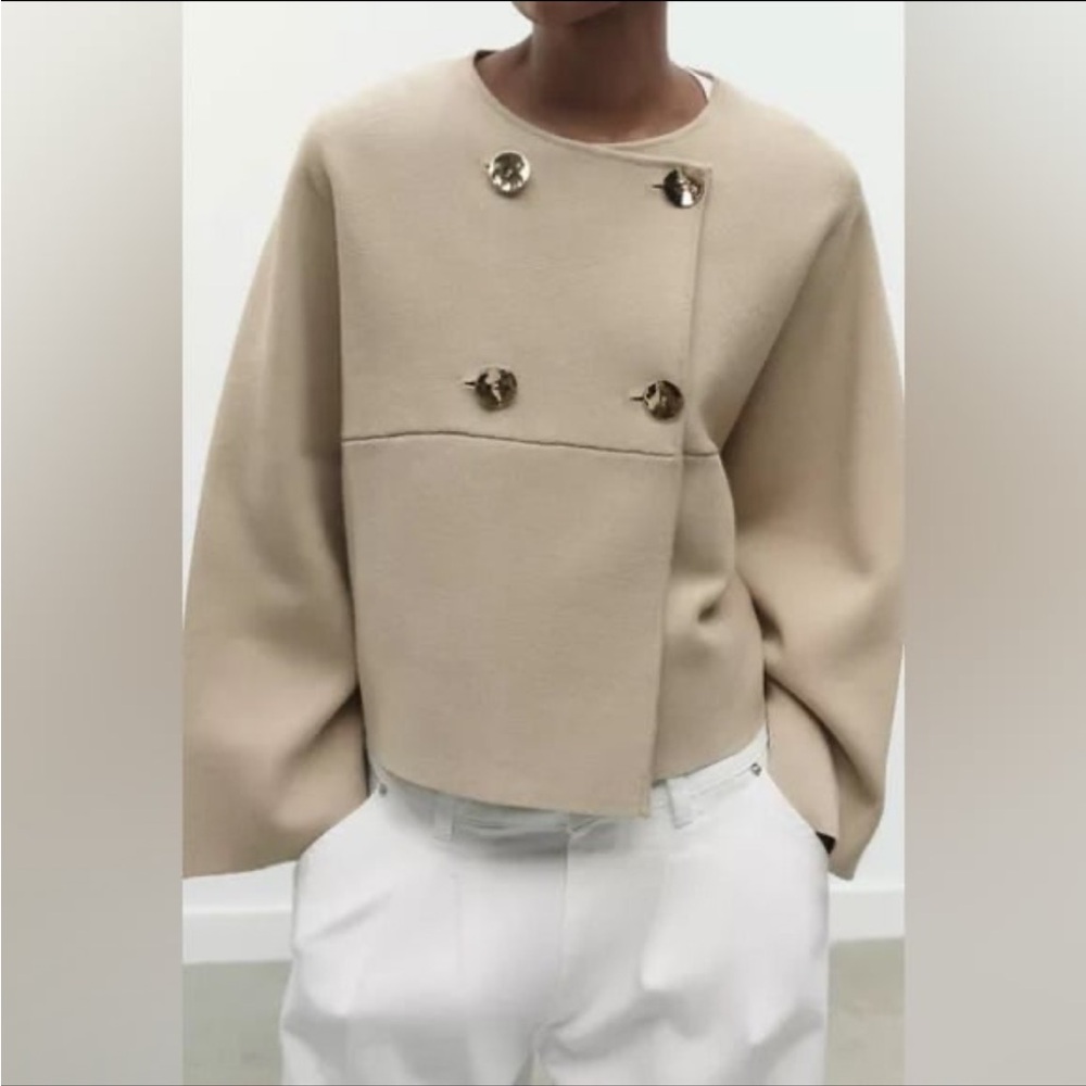 Zara knit wrap top